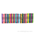 Bolígrafo de crayón multicolor para niños con impresión personalizada